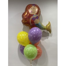 Mermaid and Happy Birthday Latex
